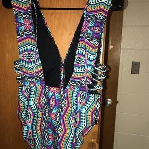 Multicolor Aztec Swimsuit